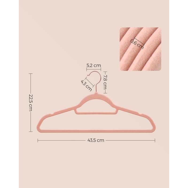 Rose Gold Clothes Hanger Set (Pack 30) by Songmics