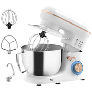 White 1300W Kitchen Stand Mixer with Accessories by HOMCOM