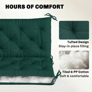 Three Seater Outdoor Bench Cushion for Added Comfort and Easy Care Green AOSOM