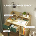 Kids Desk and Chair Set with Storage Shelves and Drawer Green by AIYAPLAY