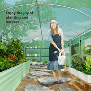 Large Walk-In Polytunnel Greenhouse 19 x 9.8ft for Plant Growth by Outsunny