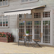 2.5 x 2m Electric Retractable Awning with Remote Control UV30+ Sun Shade for Garden Beige by Outsunny