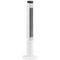 Tower Fan with Smart App Control and Quiet Sleep Mode for Home and Bedroom White AOSOM