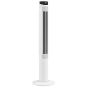 Tower Fan with Smart App Control and Quiet Sleep Mode for Home and Bedroom White AOSOM