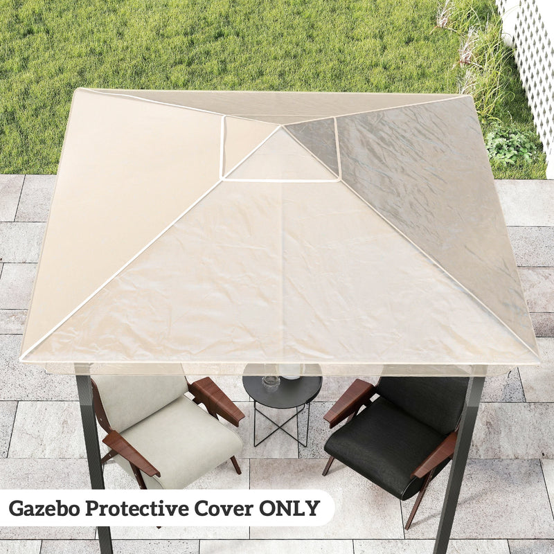 Gazebo Rain Cover Waterproof Shelter for 2 x 2 Metre Outdoor Use Clear Outsunny