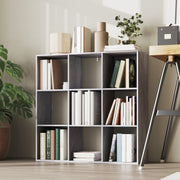 Nine Cube Storage Unit With Open Shelves Ideal For Home Or Office Organisation Marble, Grey