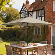 3x2m Garden Parasol with Adjustable Tilt for Easy Sun Protection on Patios and Lawns Outsunny