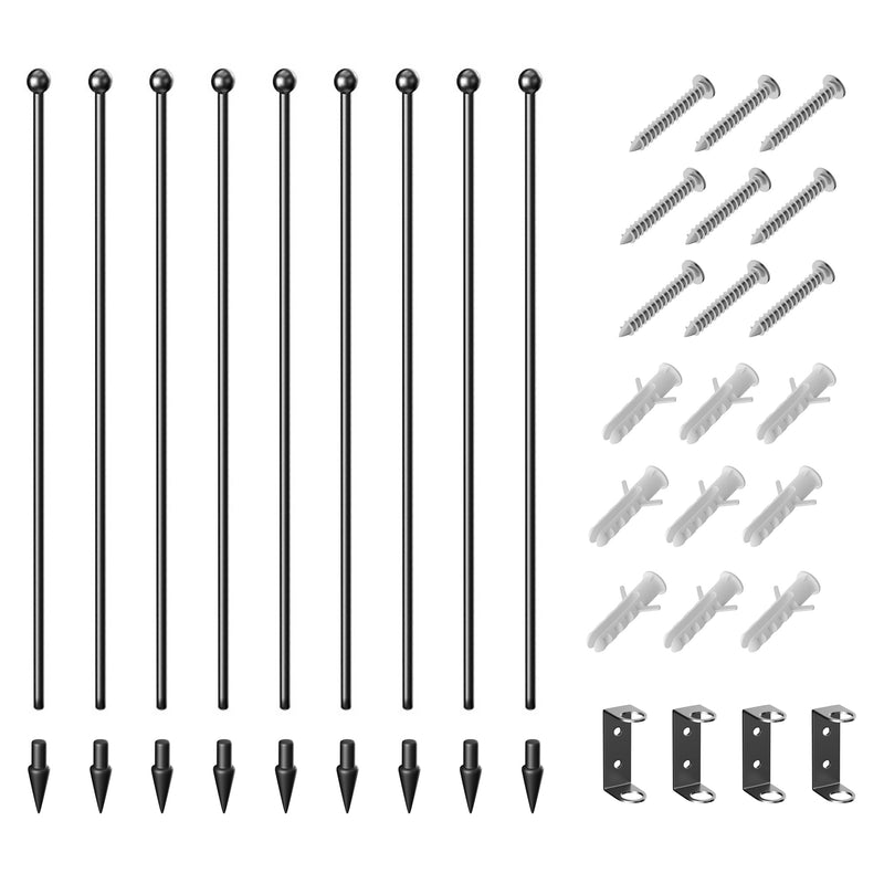 Heavy Duty 8 Panel Dog Playpen for Indoor and Outdoor Use Ideal for All Dog Sizes Black