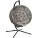 Image of a Hanging Basket Chair With Stand, Brown