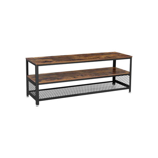 Industrial TV Stand With Storage Shelf for Living Room Entertainment Unit by Vasagle