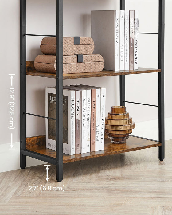 Industrial 6 Shelf Open Bookcase by Vasagle