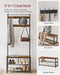 Image of an Industrial Coat and Shoe Rack For Hallway by Vasagle