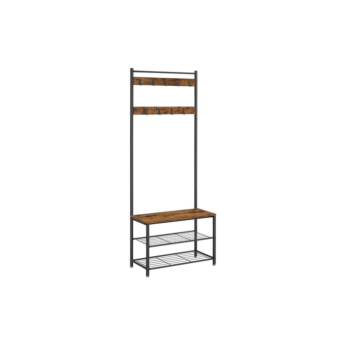 Image of an Industrial Coat and Shoe Rack For Hallway by Vasagle