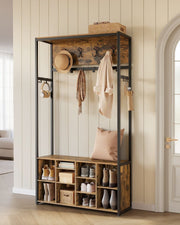 Industrial Coat and Shoe Storage Unit by Vasagle