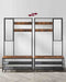 Industrial Hall Tree with Bench, Shelves, and Mirror Rustic & Practical Entryway Storage by Vasagle