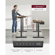 Vasagle Industrial Height Adjustable Electric Standing Desk, 120cm