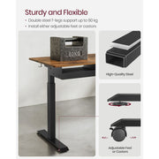Vasagle Industrial Height Adjustable Electric Standing Desk, 120cm