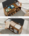 Image of an Industrial Shoe Bench With Cushioned Seat by Vasagle
