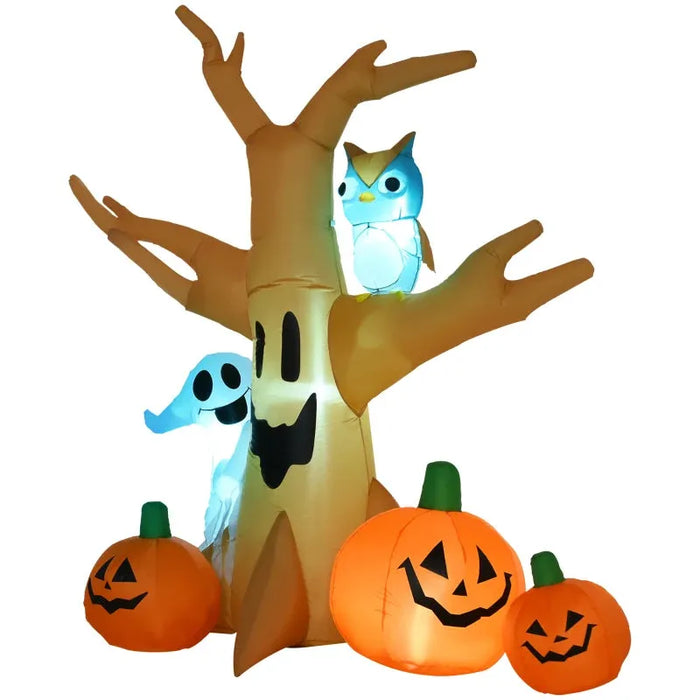 Spooky Blow Up Halloween Pumpkin Tree