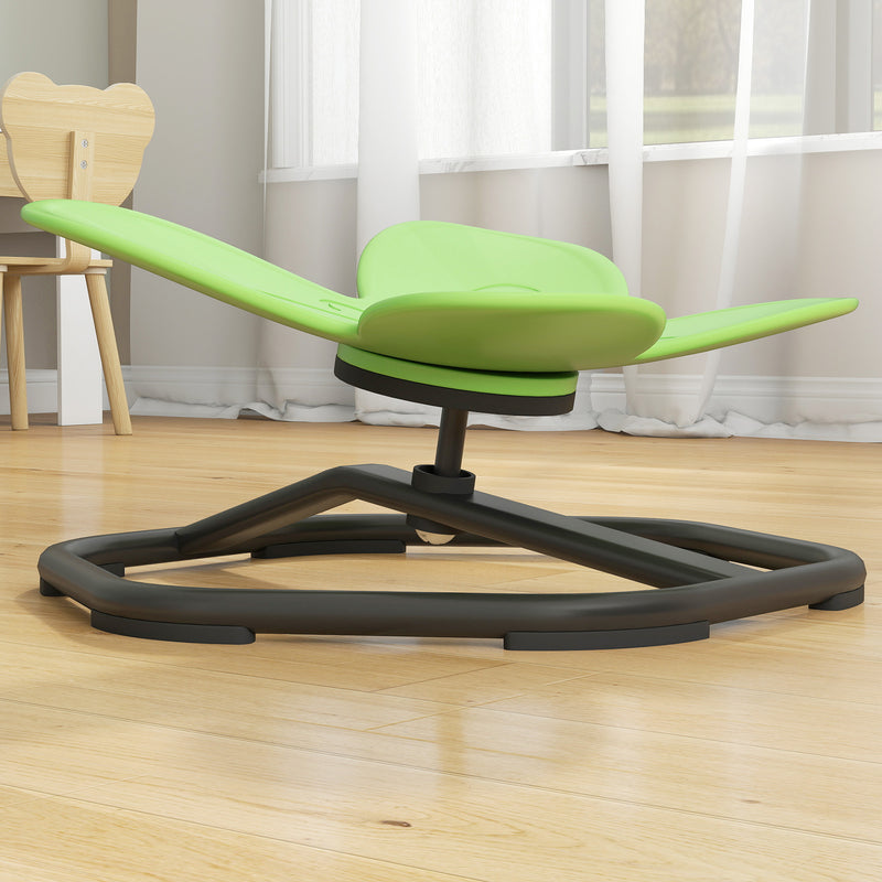 Butterfly Shaped Kids Swivel Chair for Sensory Play and Balance Training Green AOSOM