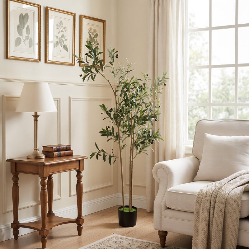 Artificial Olive Tree for Easy Maintenance Free Greenery in Living Rooms Green Homcom