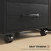 Black 3 Drawer Mobile Filing Cabinet for Home Office and Study by HOMCOM