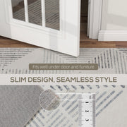 Large Geometric Non Slip Washable Area Rug Soft Floor Carpet For Home Use Grey