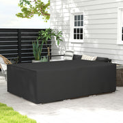 Waterproof Black Furniture Cover 155 x 222cm for Outdoor Protection by Outsunny