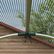 Steel Garden Fruit Cage with Zipped Door for Plant Protection 1.2 x 1.2 x 1.9m Black AOSOM