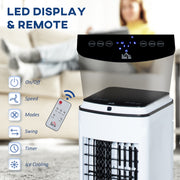 3 in 1 Portable Air Cooler with Timer Remote and 4L Water Tank for Home Use, White