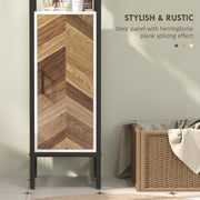 Tall Slim Bathroom Storage Cabinet with Adjustable Shelves for Kitchen or Hallway by HOMCOM