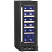 Black 19 Bottle Wine Fridge with Wooden Rack and Adjustable Temperature by HOMCOM