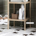 Four Tier Bamboo Bathroom Storage Shelf Natural Finish by HOMCOM