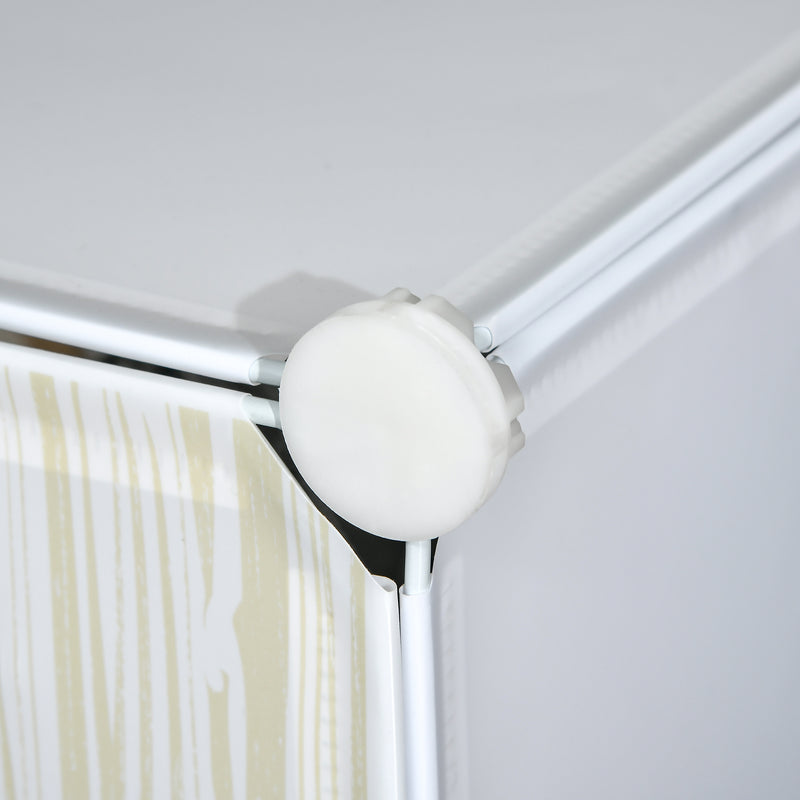 White Six Cube Modular Storage Unit for Home and Office by HOMCOM