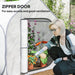 Mini Pop Up Greenhouse 150 x 148cm Portable Plant Grow Tent White by Outsunny