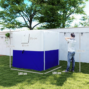 Dark Blue 2 x 2m Pop Up Gazebo with Accessories for Outdoor Events by Outsunny