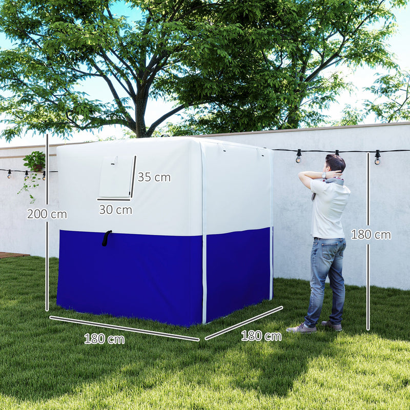 Dark Blue 2 x 2m Pop Up Gazebo with Accessories for Outdoor Events by Outsunny