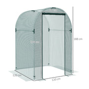 120 x 120cm Mini Polytunnel Greenhouse for Plants and Vegetables by Outsunny