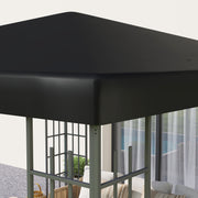 Black 3 x 3m Gazebo Top Replacement by Outsunny