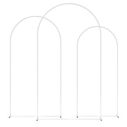 Outsunny Wedding Arch Frame Set, Metal Balloon Arch Stand Set, Balloon Arch Stand Set for Birthday Party, 2.2, 2, 1.8 m White AOSOM