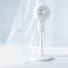 White 9 Inch Air Circulator Pedestal Fan 3 Speed 70 Degree Oscillating by HOMCOM