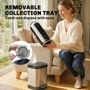 Electric Fly Zapper for Chemical Free Indoor Insect Control with Automatic Sensor Black Grey Outsunny