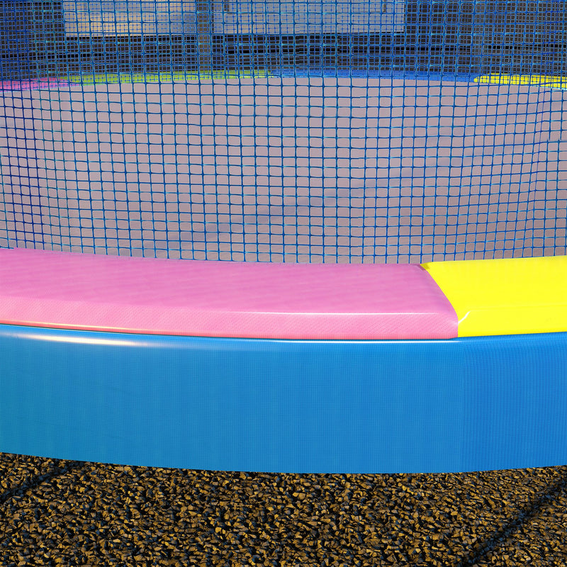 12FT Trampoline Spring Pad Waterproof UV Resistant Replacement Cover Multi-Coloured by SPORTNOW AOSOM