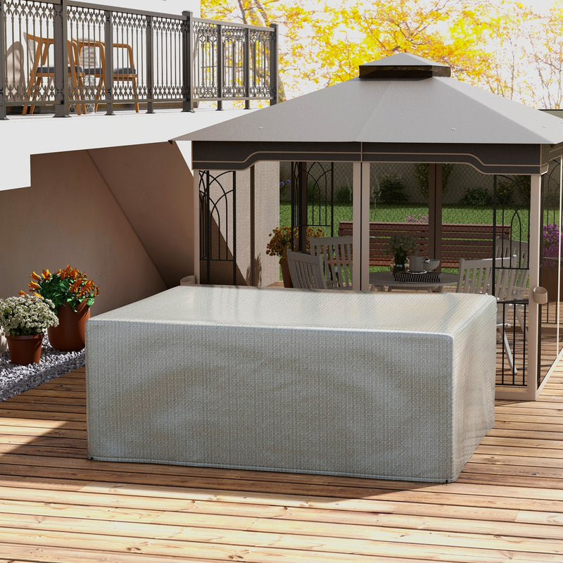 Grey Waterproof Garden Furniture Cover for Large Patio Set with UV Protection