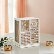 Jewellery Box 360 Degree Rotating with 5 Drawers Organiser for Storage by Songmics