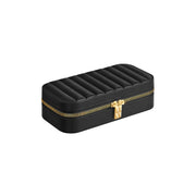 Small Black Jewellery Case with Organiser Compartments Travel Friendly by Songmics
