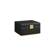 Two Tier Jewellery Box with Mirror and Organiser Compartments for Women by Songmics