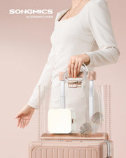 2 Layer Cloud White Jewellery Box with Compartments for Organised Storage by Songmics