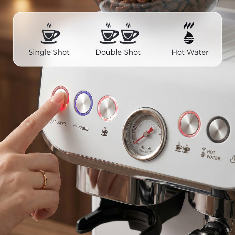 Bean to Cup Coffee Machine for Barista-Style Espresso and Lattes at Home