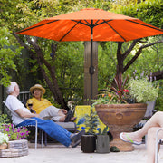 Tilting Garden Parasol with Adjustable UPF30+ Shade For Patio or Lawn Outsunny